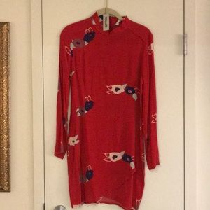 ROLLAS brand new red floral dress